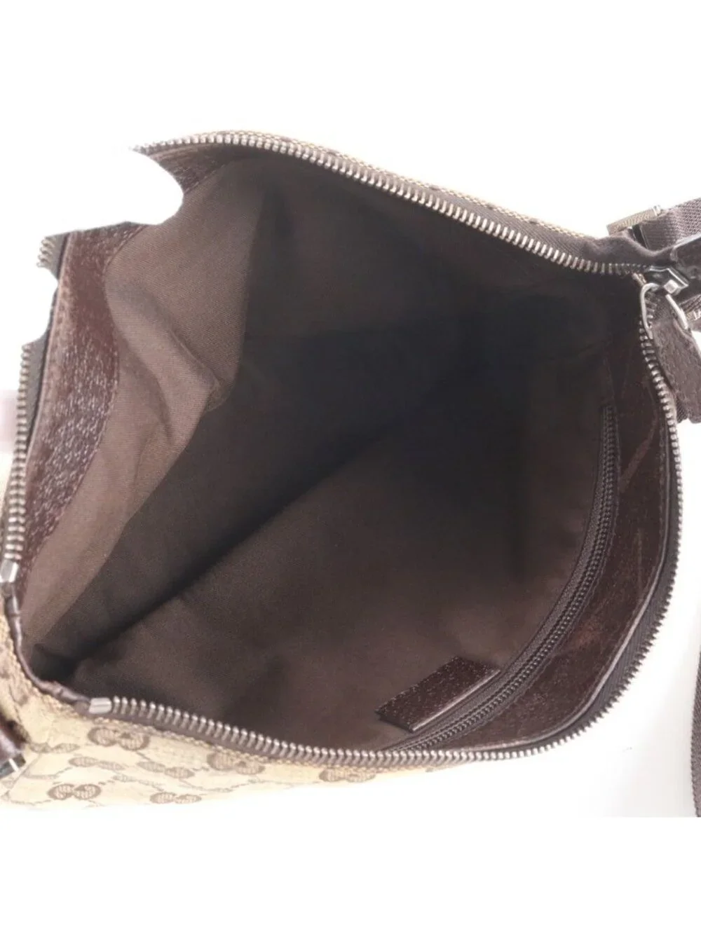 Gucci GG Canvas Leather Shoulder Bag Crossbody Messenger Business Tote